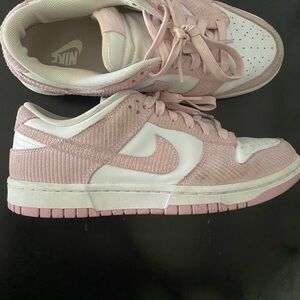 Nike Women's Blush Pink and White Sneakers